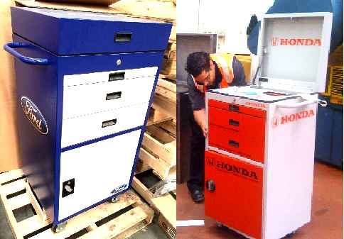 automative diagnostic trolley is used by HONDA and FORD Companies
